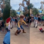 WATCH: Child Runs Into Woody Character at Disney’s Hollywood Studios