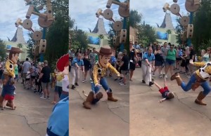 WATCH: Child Runs Into Woody Character at Disney’s Hollywood Studios