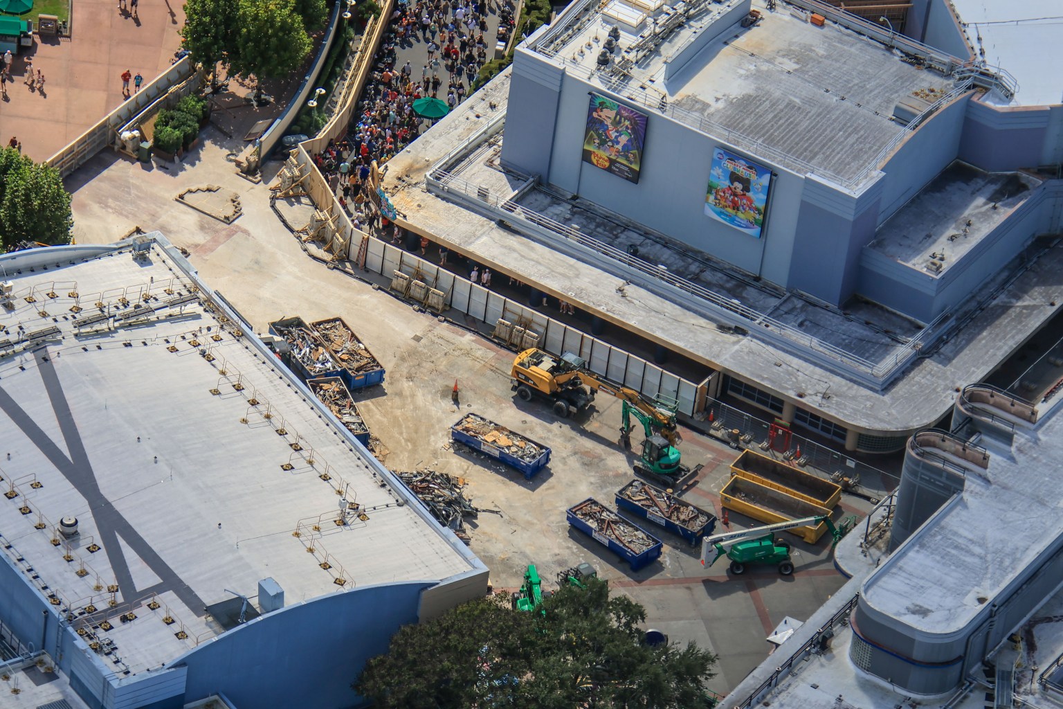 New Aerial Photos Show Demolition Progress of Animation Courtyard at ...