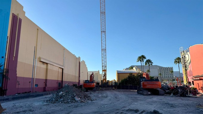 Hollywood Rip Ride Rockit at Universal Studios Florida Demolished
