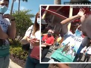 WATCH: Orlando Police Department Officer Pepper Sprays Uncooperative Man Near Hollywood Rip Ride Rockit at Universal Studios Florida