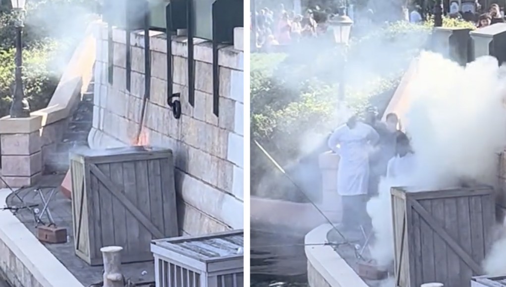 Fire-in-France-Pavilion-at-EPCOT-Caught-on-Camera--