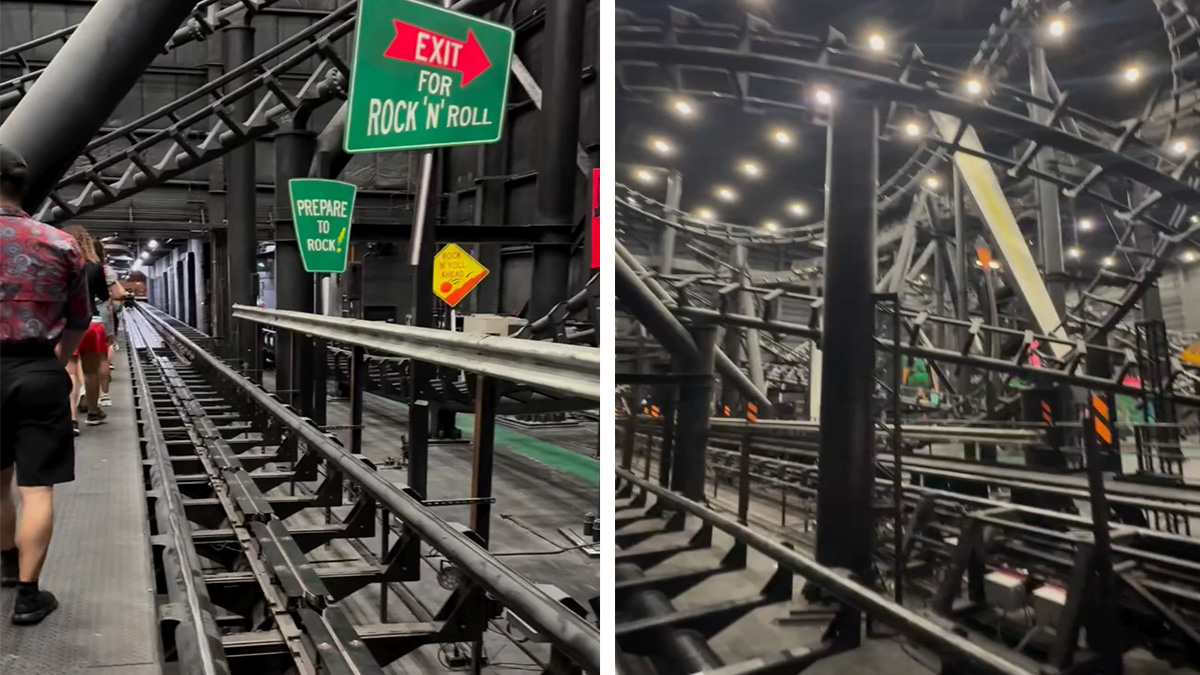 WATCH: Guests Evacuated from Rock ‘n’ Roller Coaster Starring Aerosmith at Disney’s Hollywood Studios, Track on Display