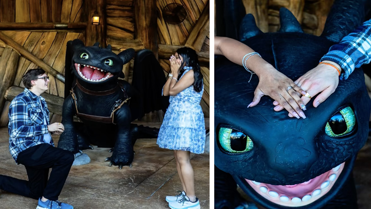 WATCH: Marriage Proposal in Front of Toothless in How to Train Your Dragon – Isle of Berk at Universal’s Epic Universe