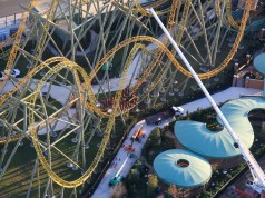 AERIAL PHOTOS: Valleyed Stardust Racers Trains at Universal’s Epic Universe